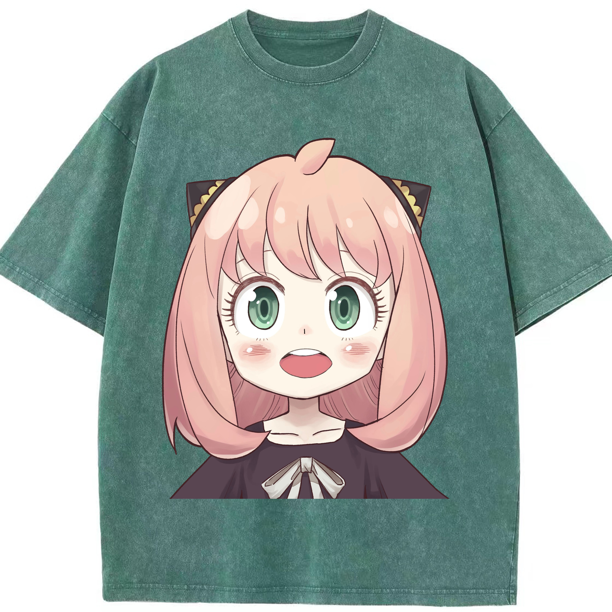 （画像用） SPY×FAMILY间谍家家酒 綿100% ヴィンテージ風 半袖Tシャツ（フロントプリント）